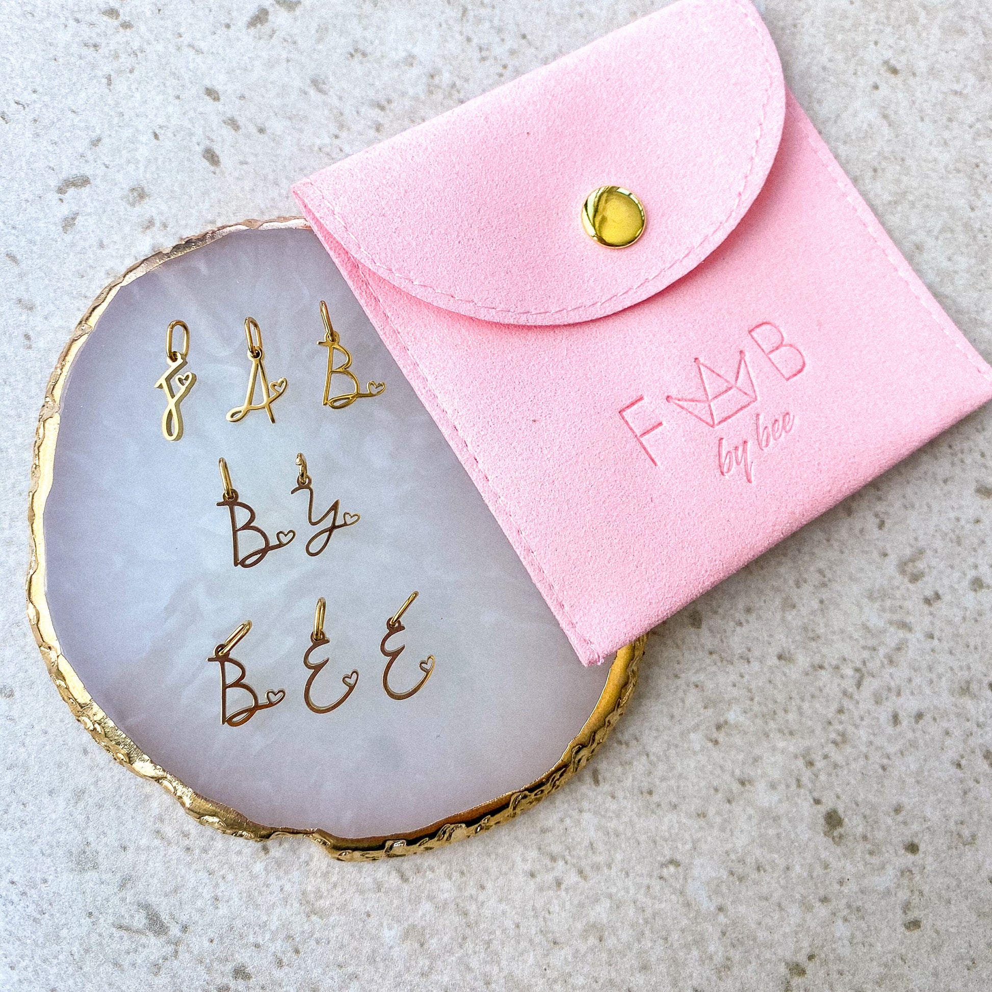 Love Letter Initial Charm