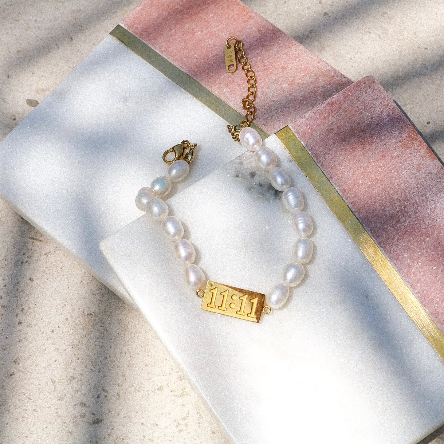 11:11 Angel Number Pearl Bracelet