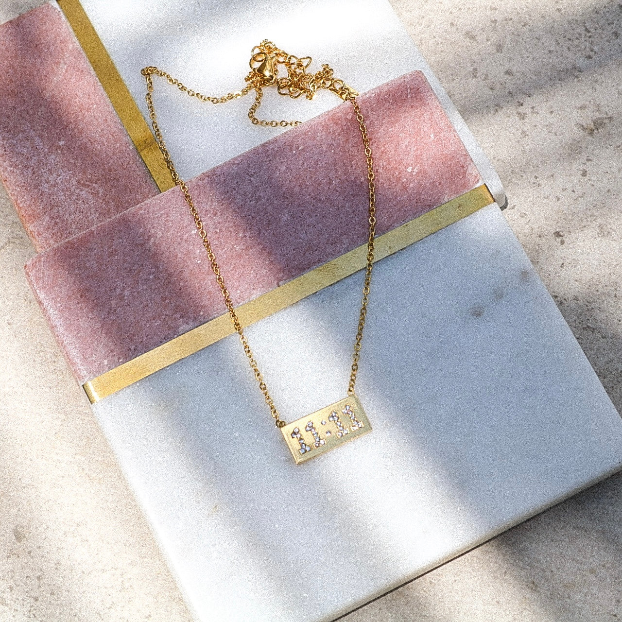 11:11 Angel Number Necklace with CZ