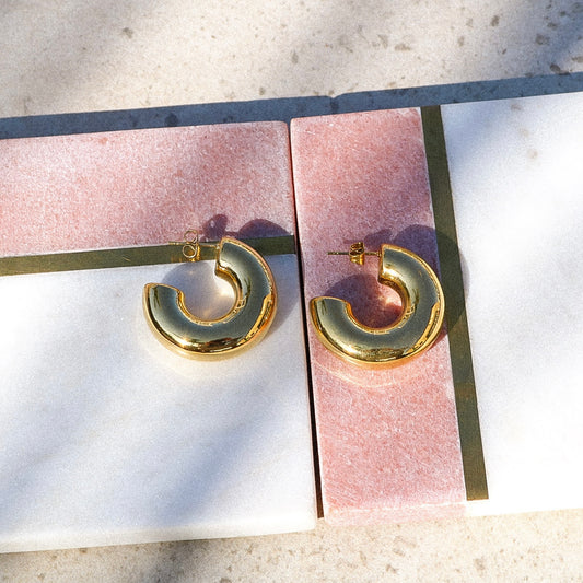 Chunky Gold Hoops