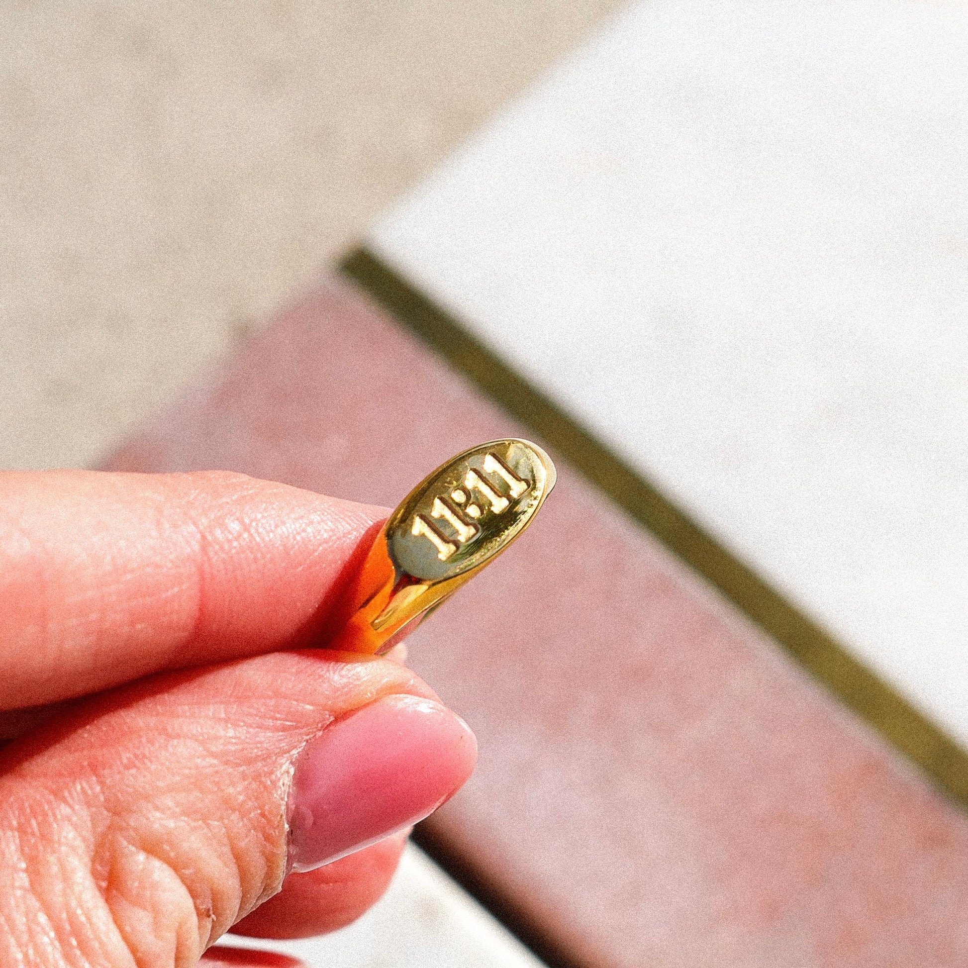11:11 Angel Number Ring