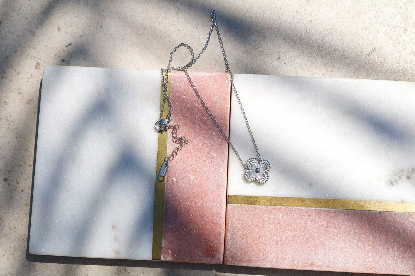 Silver Lucky Clover Necklace
