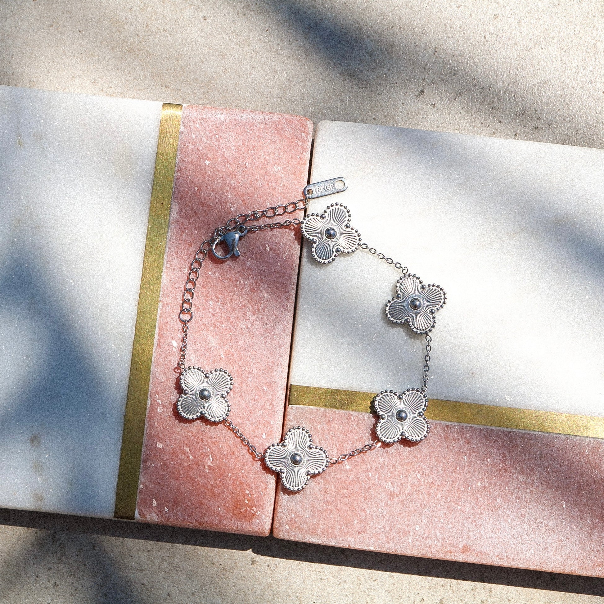 Silver Lucky Clover Bracelet